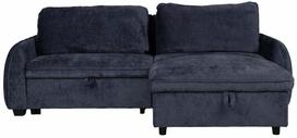 Kampinė sofa - lova Home4you Cloud, tamsiai mėlyna sp., dešininė, 160 x 226 cm x 88 cm