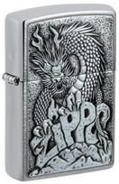 Žiebtuvėlis Zippo Dragon Emblem 48902, sidabro sp.