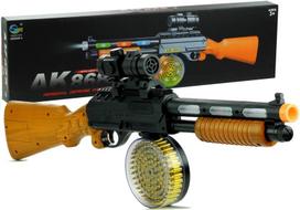 Žaislinis šautuvas su kulkomis AK 868-1, 60 cm Ruda sp./Juoda sp.