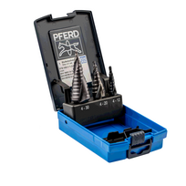 Pakopinis grąžtas, rinkinys Pferd STB HSS 3 HC-FEP, metalas/plienui/nerūdijantysis plienas, hss, tri-flat, 4-30 mm x 6.6 cm