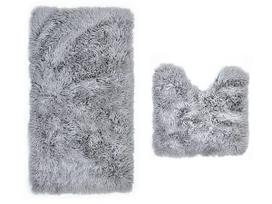 Vonios kilimėlių rinkinys Megan, pilka sp., 75 cm x 45 cm