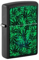 Žiebtuvėlis Zippo Cannabis 48736, juoda sp./žalia sp.