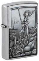 Žiebtuvėlis Zippo Medieval Mythological 48371, sidabro sp.