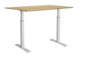 Rašomasis stalas reguliuojamo aukščio Sun-Flex EasyDesk Adapt III, 120 cm x 80 cm, 70 - 120 cm, balta sp./beržo sp.
