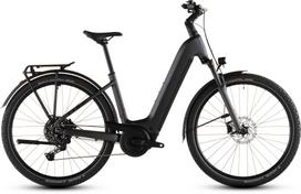 Elektrinis dviratis Cube Nuride Hybrid Performance 600 Easy Entry, 54 cm, 28", 600 W, 16.7 Ah, juoda sp./pilka sp.
