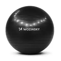 Wozinsky WGB65BB gimnastikos mankštos kamuolys 65 cm – juodos spalvos
