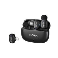 BOYA mini 2-01 wireless microphones 2.4GHz USB-C – juodos spalvos