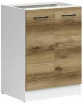 Apatinė virtuvinė spintelė Junona, light delano oak sp., 47 cm x 60 cm x 82.5 cm