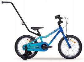 Vaikiškas dviratukas su papildomais ratukais, vaikų Tabou Rocket FR, mėlyna sp./turkio sp., 20"