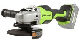 Akumuliatorinis kampinis šlifuoklis Greenworks GD24AGK4, 24 V