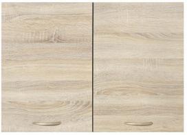 Viršutinė virtuvinė spintelė Junona, sonoma ąžuolo sp./wenge, 30.5 cm x 80 cm x 57.3 cm
