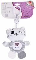 Interaktyvus žaislas, katė Funmuch Calm Doll, 27 cm, balta sp./pilka sp.