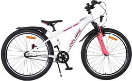 Vaikiškas dviratis, vaikų Volare XC Race N3 2ZB, balta sp./rožinė sp., 24"