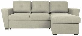 Kampinė sofa - lova Home4you Whitby, smėlio sp., 122 x 242 cm x 87 cm