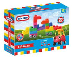 Žaislinių kaladėlių rinkinys Little Tikes Soft, 33 vnt., įvairių spalvų