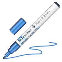 Teksto žymeklis Schneider Paint-lt 011, 2 mm, mėlyna sp./metalo sp.