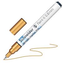Teksto žymeklis Schneider Paint-lt 010, 0.8 mm, aukso sp./metalo sp.