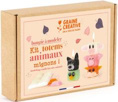 Žvakių gaminimo rinkinys Graine Creative Totem, įvairių spalvų