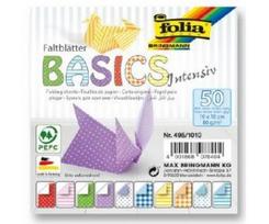 Popierinių figūrų gaminimo rinkinys Folia Origami Basic, įvairių spalvų