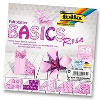 Popierinių figūrų gaminimo rinkinys Folia Origami Basic, rožinė sp.