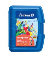 Plastilinas, rinkinys Pelikan Creaplast, įvairių spalvų, 240 g