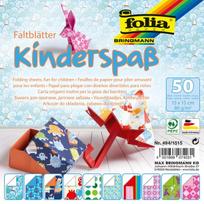Popierinių figūrų gaminimo rinkinys Folia Origami Fun For Children, įvairių spalvų