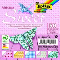 Popierinių figūrų gaminimo rinkinys Folia Origami Sweet, įvairių spalvų
