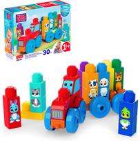 Kaladėlės Mattel Mega Bloks Animal Tractor JKG33, 30 vnt., įvairių spalvų