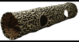 Tunelis katėms Flamingo Leopard 507666, ruda sp./juoda sp./geltona sp., 130 cm