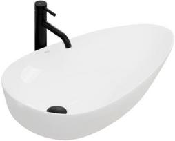 Vonios praustuvas Rea Greta 75, keramika, 77 cm x 42.5 cm x 12.5 cm, balta sp.