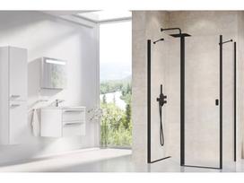 Dušo sienelė Ravak Chrome CRV2, 90 cm x 195 cm, juoda sp./grūdintas