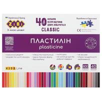 Plastilinas Zibi Classic, 0.8 kg, įvairių spalvų, 40 vnt.