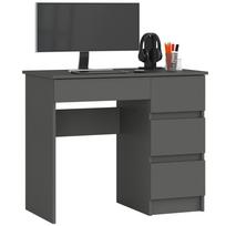 Rašomasis stalas su stalčiais Akord A-7, 90 cm x 50 cm, 77 cm, pilka sp.