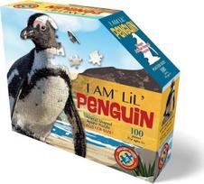 Dėlionė I Am Lil Penguin, 76 cm x 61 cm, 100 vnt., balta sp./juoda sp.