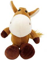 Pliušinis žaislas arklys Lean Toys, ruda sp., 23 cm