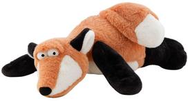 Pliušinis žaislas lapė Lean Toys Rudy, juoda sp./rusva sp., 42 cm