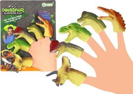 Lavinimo žaislas, pirštukinės lėlės, dinozauras Lean Toys Suprise, įvairių spalvų, 5 vnt.