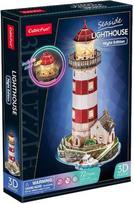 3D dėlionė Cubicfun Seaside Lighthouse, 47.8 cm x 47.5 cm, 72 vnt., įvairių spalvų