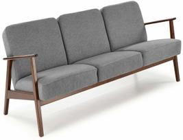 Sofa Leisure Furniture Milano, pilka sp./riešuto sp., 73 x 172 cm x 77 cm