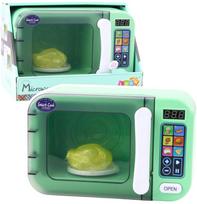 Žaislinė buitinė technika, mikrobangų krosnelė Lean Toys Mini Kitchen Series, žalia sp.
