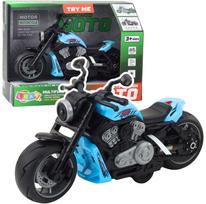 Žaislinis motociklas Lean Toys Multifunction Moto, mėlyna sp.