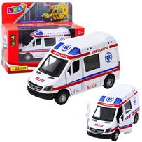 Žaislinis greitosios pagalbos automobilis Lean Toys City Rescuers, 1:32, balta sp.