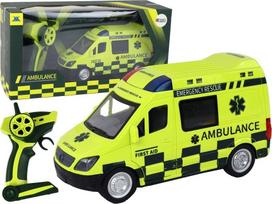 Žaislinis greitosios pagalbos automobilis Lean Toys Emergency Rescue, geltona sp.