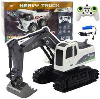 Rc ekskavatorius Lean Toys Heavy Series, 1:24, balta sp.