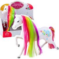 Žaislinė figūrėlė, arklys Lean Toys Princess Pumpkin Carriage, 26 cm, balta sp./įvairių spalvų