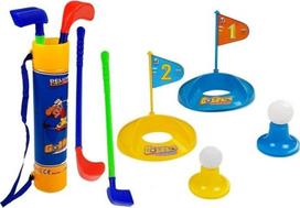 Lauko žaidimas, mini golfo rinkinys Lean Toys Deluxe, 57 cm x 16 cm, įvairių spalvų