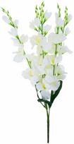 Dirbtinių gėlių puokštė, gladiolė, balta sp./žalia sp., 66 cm