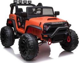 Vaikiškas elektromobilis Lean Toys Jeep JC666, oranžinė sp.