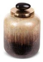 Dekoratyvinė stiklo figūrėlė 02, ruda sp., 14 cm x 14 cm x 23 cm