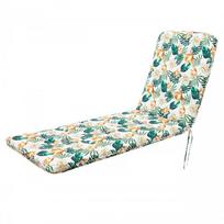 Lauko kėdės pagalvėlė Hobbygarden Amelia 3D, balta sp./žalia sp., 113 x 60 cm